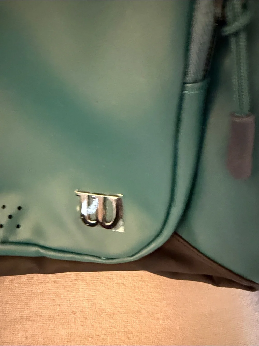 NWT Wilson Teal Roll-Top Style Backpack with Black Trim